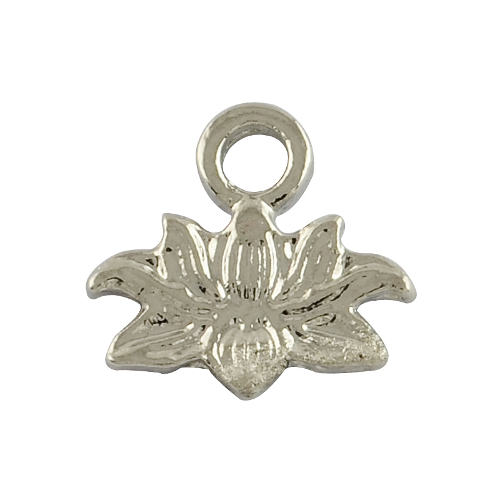 Lotosový květ malý, starostříbrný přívěsek, 10ks