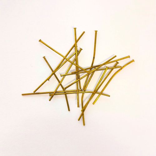 Nýt ketlovací, mosazný, 34 mm, 30 ks