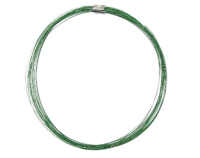 Obruč zelená z 5-ti lanek s magnetickým zapínáním