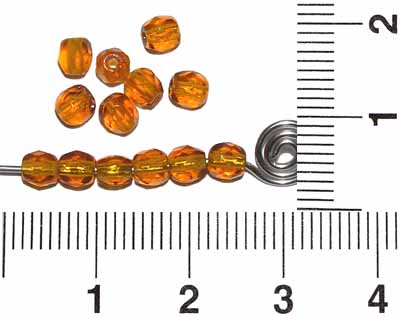 Ohňovky světle jantarové, 8 mm, 24 ks