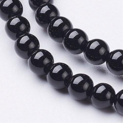 Onyx, kuličky, 4 mm, návlek