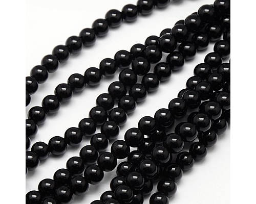 Onyx, kuličky, 6 mm, návlek