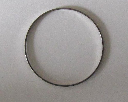 Prokládací kruh kovový, hladký, platinový, 10 ks