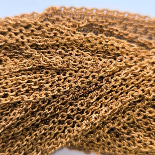 Řetízek mosazný, zdobený, 1 m