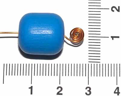 Soudek modrý, dřevěný, 15 x 14 mm, 10 ks