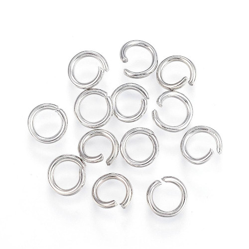 Spojovací kroužky 6 mm, chirurgická ocel, 30 ks