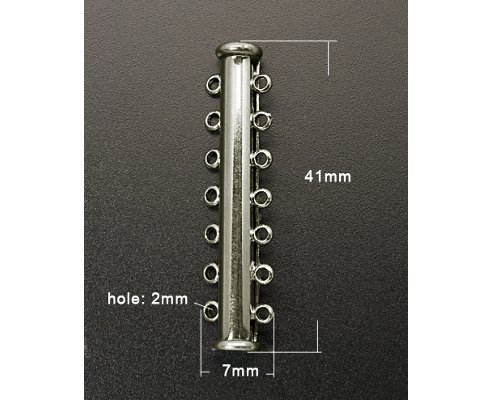 Magnetické zapínání sedmiřadé, platinové
