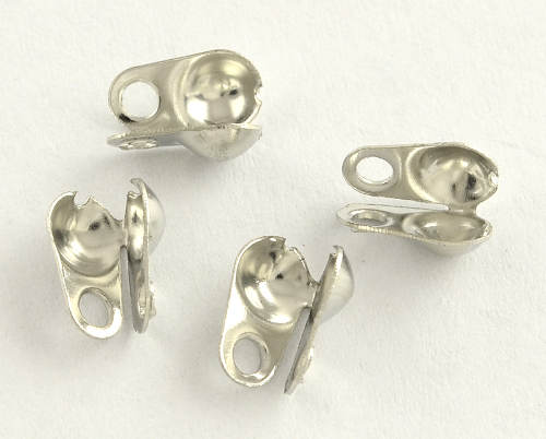 Kaloty ke kuličkovému řetízku, platinové, 50 ks