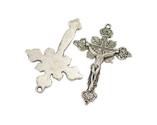 Křížek velký starostříbrný, 1 ks