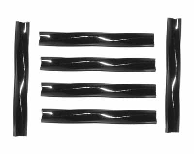 Rocail - tyčky, černé, kroucené, 30 mm,250 g