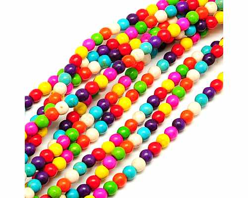 TYRKYS - barevné kuličky 8 mm - NÁVLEK