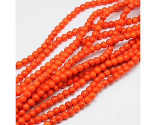 TYRKYS oranžový - kulička 8 mm - NÁVLEK